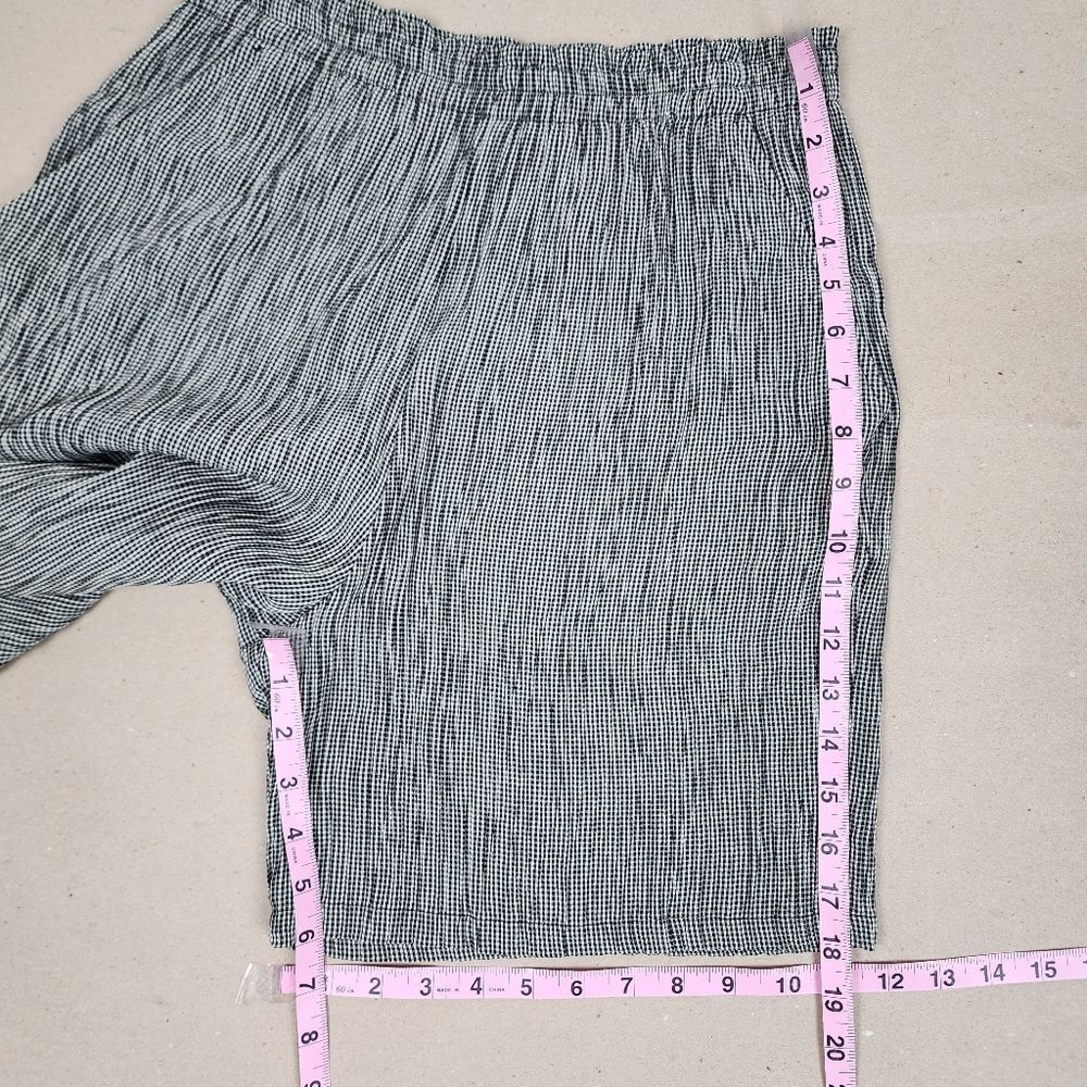 Vintage Rialto By Joe Perreras Checkered Crushed Pull-on Shorts USA Made Size M - Picture 8 of 12